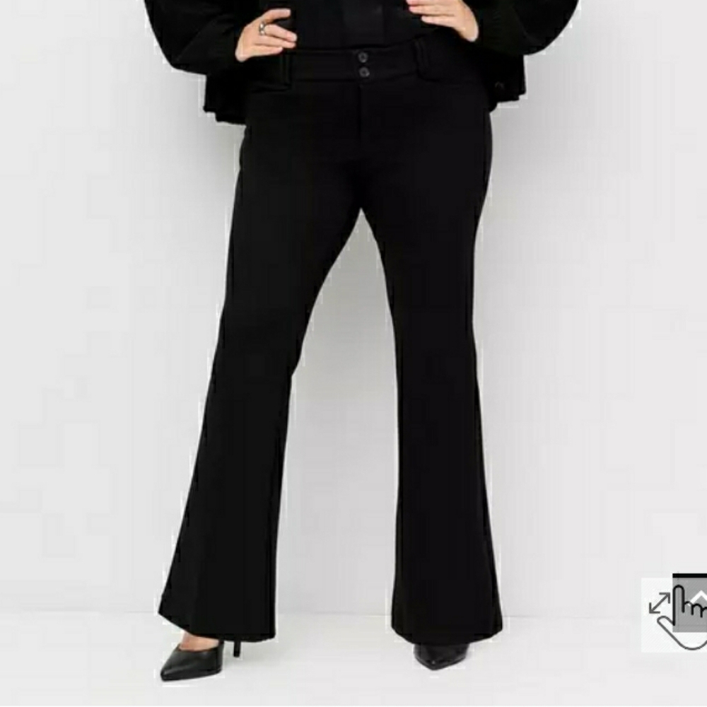 Plus Size 24 Tall Torrid Black Dress Pants Ponte Studio